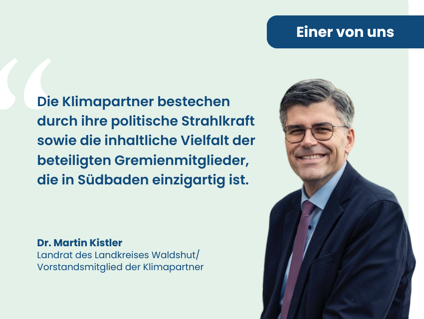 Einer von uns Klimapartnern: Dr. Martin Kistler