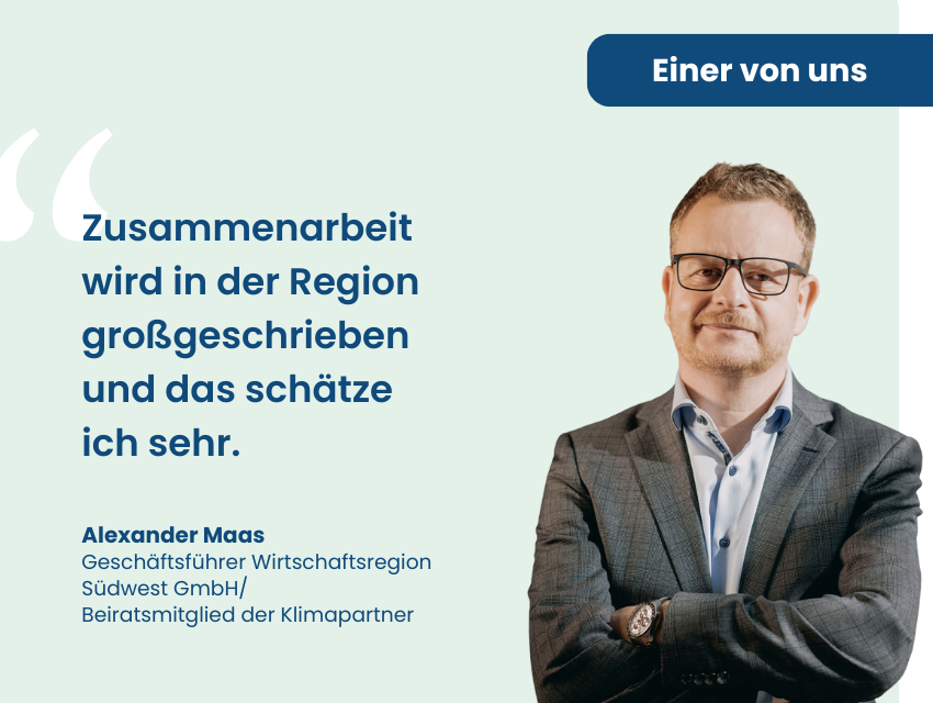Einer von uns Klimapartnern: Alexander Maas