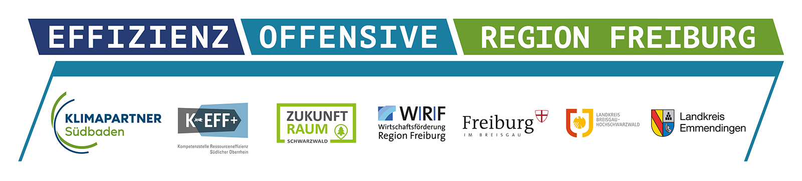 Logo der Effizienz Offensive Region Freiburg im Querformat