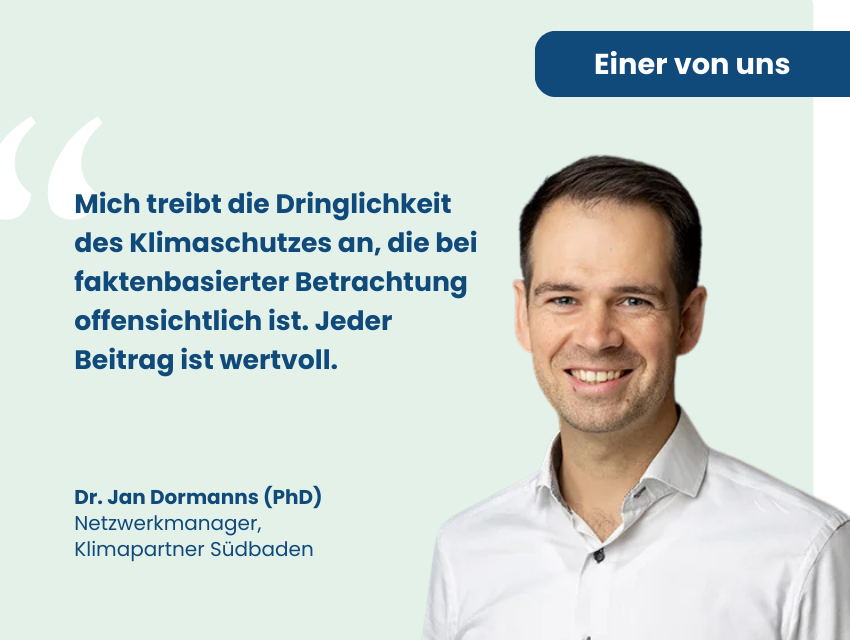 Jan_Dormanns_Einer von uns_Newsbeitrag2 Einer von uns Klimapartnern: Portraitfoto von Dr. Jan Dormanns