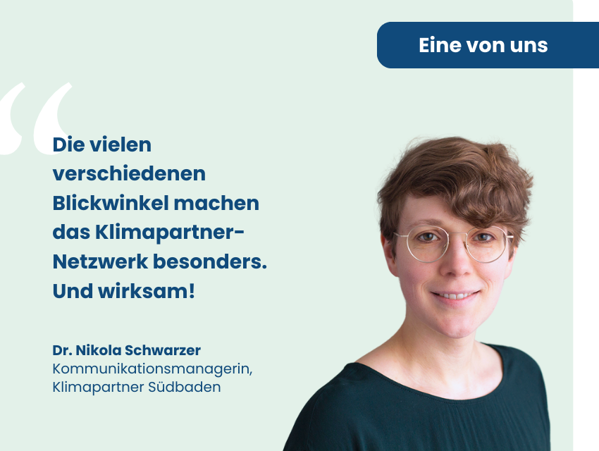 Eine von uns Klimapartnern: Portraitfoto von Nikola Schwarzer