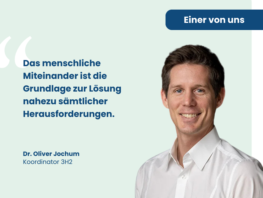 Einer von uns Klimapartnern: Portraitfoto von Dr. Oliver Jochum
