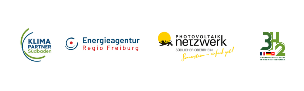 Logos Klimapartner, 3H2, PV-Netzwerk BW, Energieagentur Freiburg