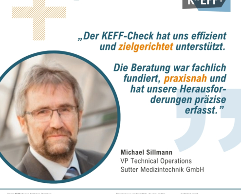 Testimonial Sillmann Portrait und Zitat Michael Sillmann, Sutter Medizintechnik GmbH
